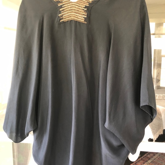 Yigal Azrouel silk top with trim - Picture 2 of 4